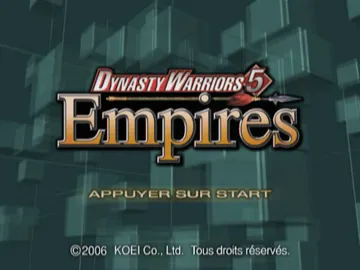 Dynasty Warriors 5 - Empires screen shot title